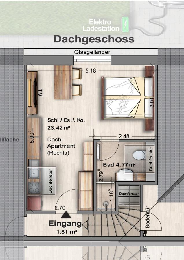 פולדה -Neubau- 30Qm Dach-Apartment מראה חיצוני תמונה